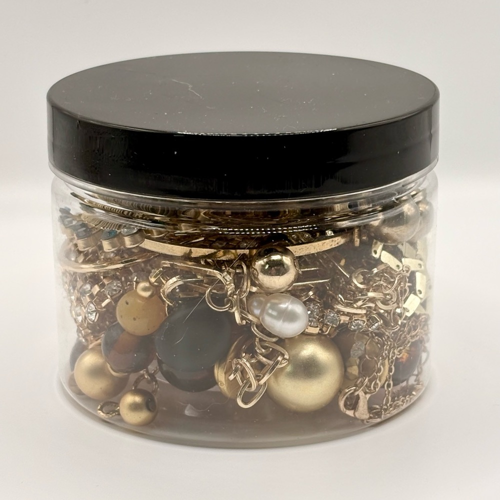 Gold-Tone Mystery Jewelry Jar - Picture 2 of 5